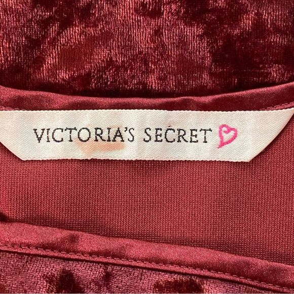 Vintage 90's Victoria's Secret Rouge Crushed Velvet Whimsigoth Top Size Small - Picture 10 of 13